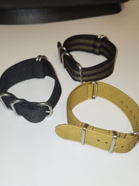 CNS Watch Bands Lot of 3 Straps 24mm